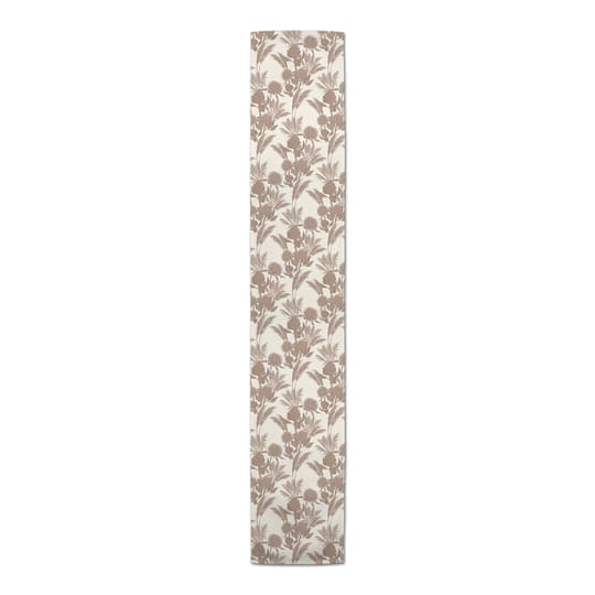 72" Tones Protea Blooms Cotton Twill Runner